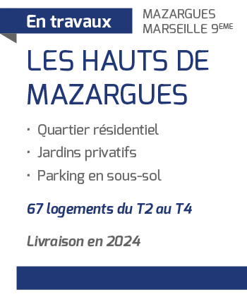Les Hauts de Mazargues - Programme immobilier en travaux à Marseille 9e